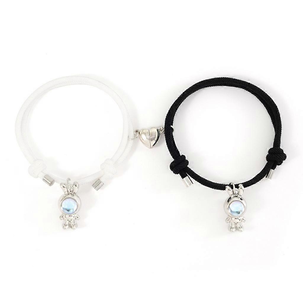 Hjerte attraktive håndlavede kaniner armbånd par charme kvinde mand parret