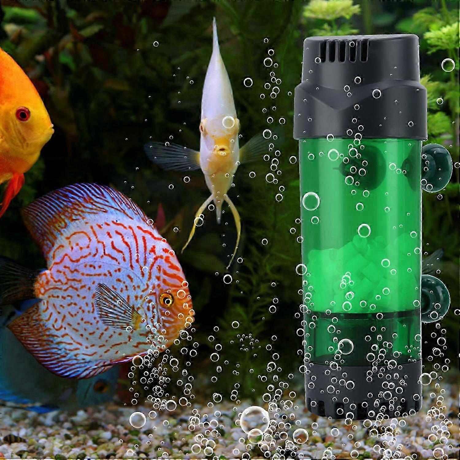 Fish Tank Double Biochemical Filter Aquarium Physical Sponge Filters with Suction Cup(LH600)