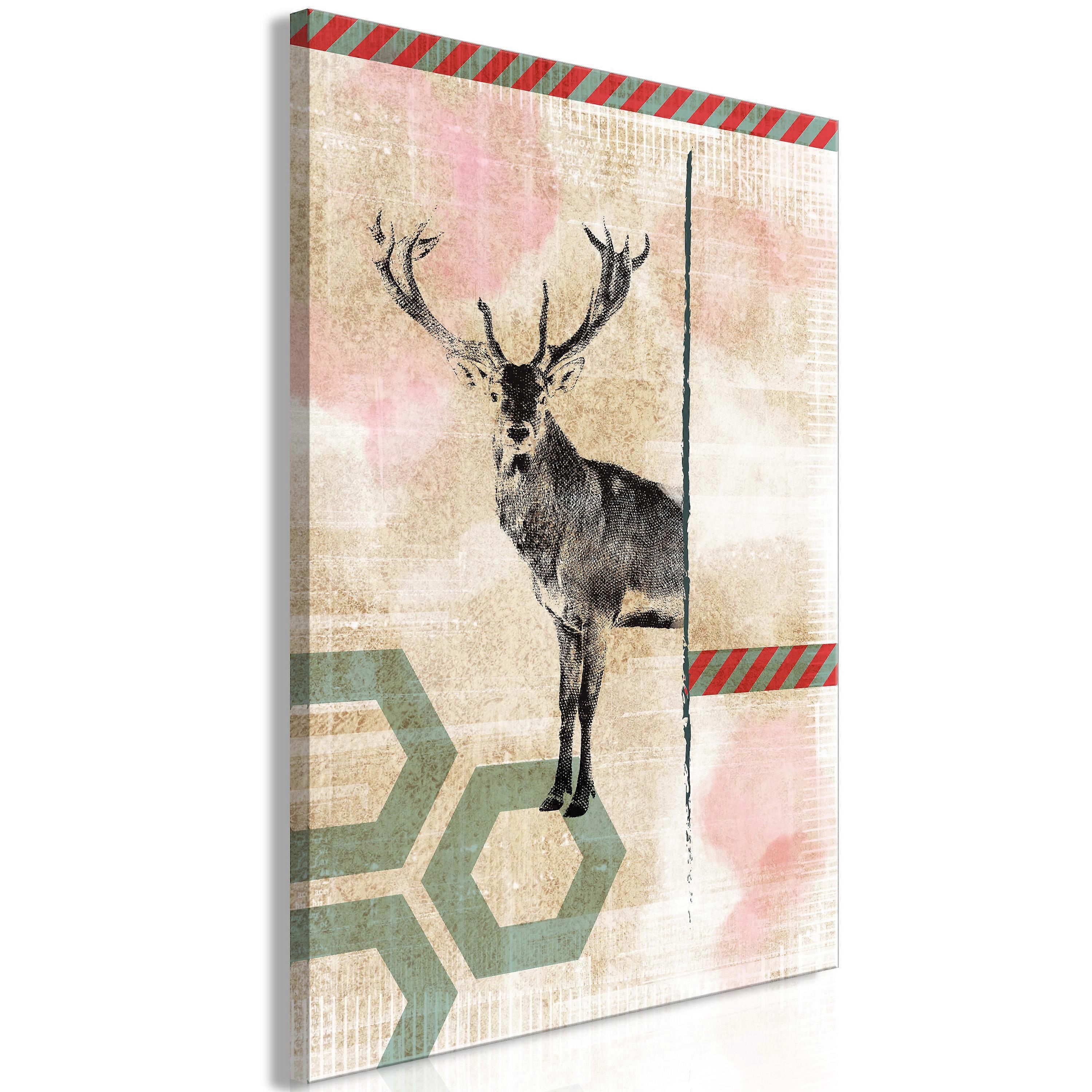 Impression sur toile - Cerf perdu (1 partie) Vertical