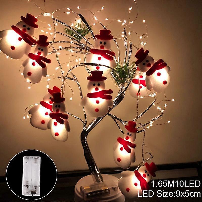 10LED Snowman String Lights Christmas Tree Decor Garland Lights Christmas Ornaments Christmas Decorations Navidad Natal New Year