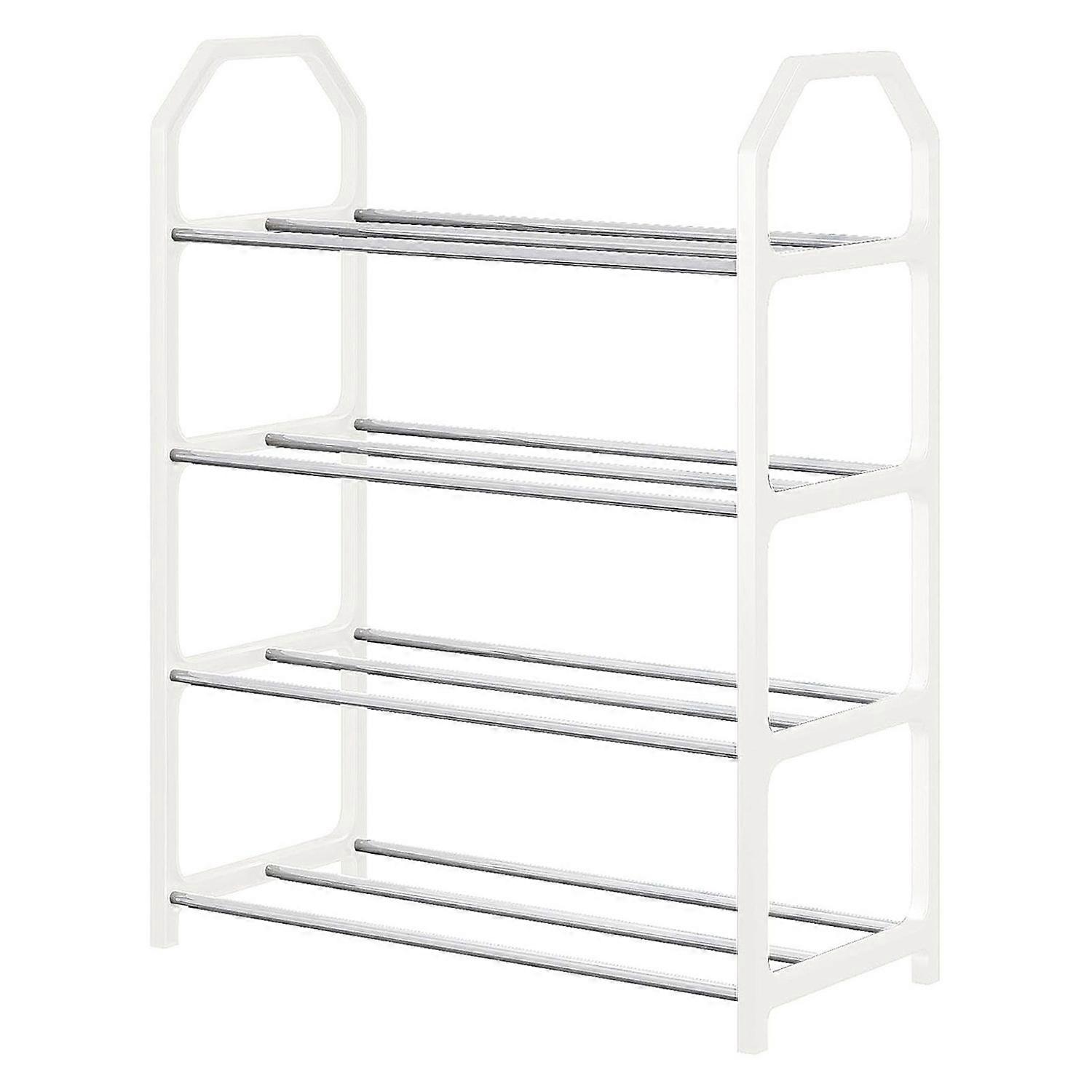 4-Tier Shoe Rack Versatile Storage Organizer Large Capacity Sturdy Construction Simple Installation