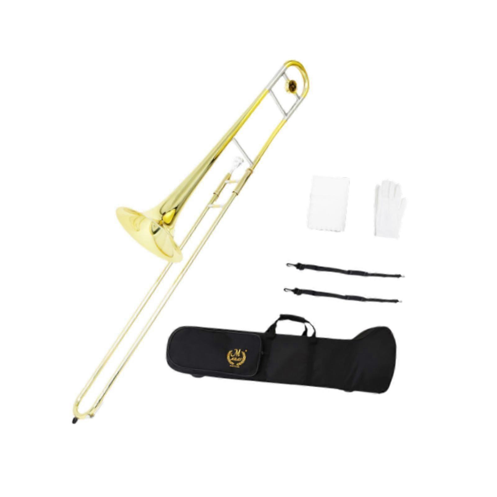 Alto Trombone with Mouthpiece Wind Instrument for Student Learners Beginners