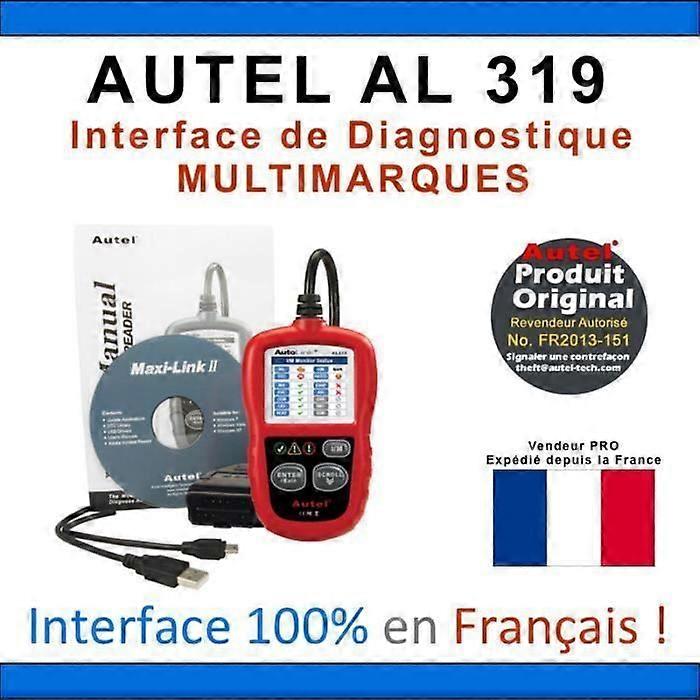 Multi-Brand AUTO Diagnostic Interface - AUTEL AutoLink AL319 - OBD2 - VAG COM