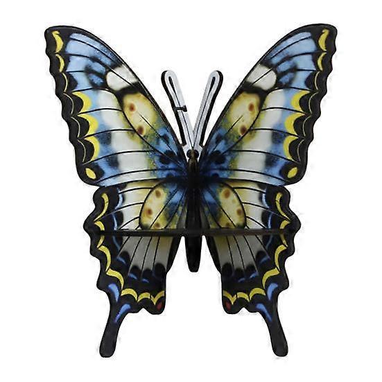 Butterfly Faux Crystal Corner Shelf Wooden Living Room Wall Floating Shelf Heavy Duty Rustic