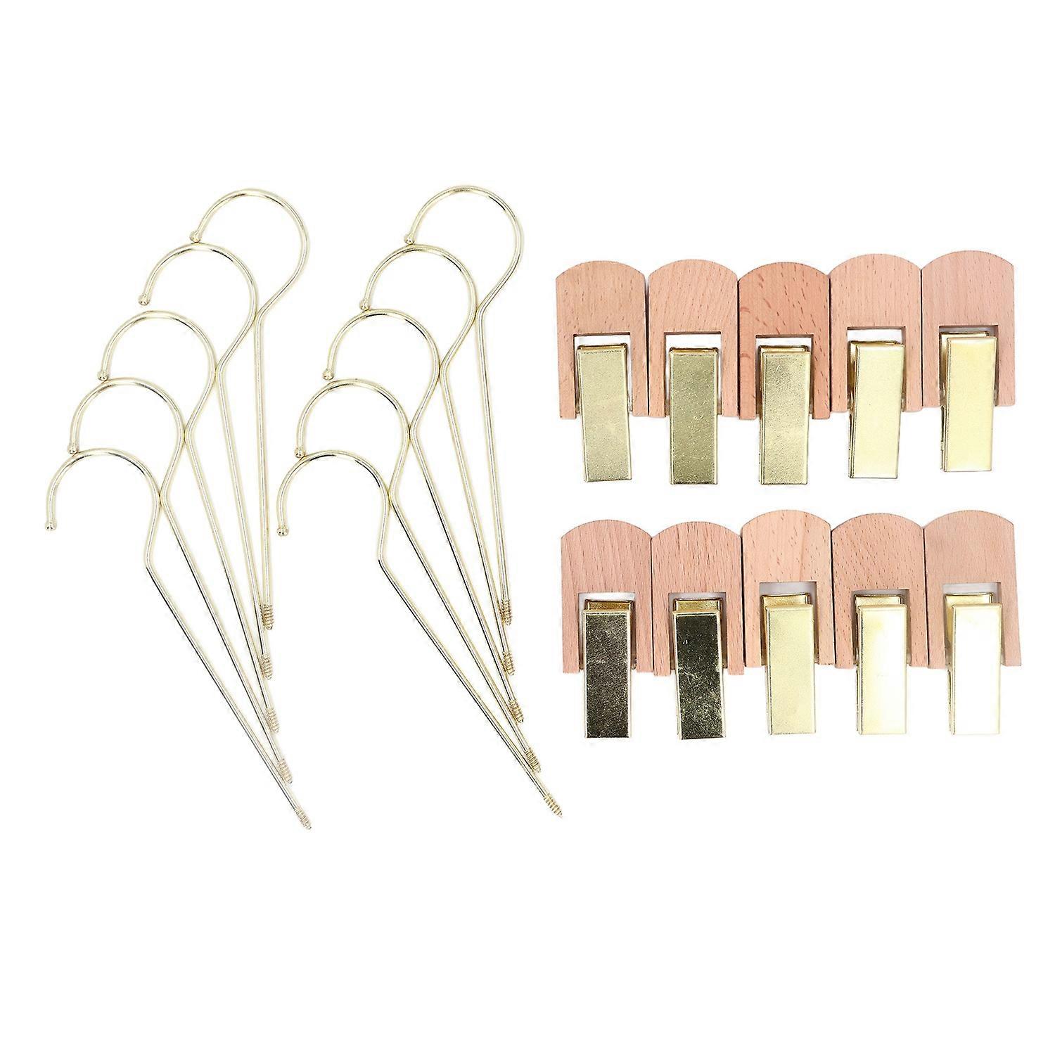 Laundry Hooks Clip Industrial Solid Wood Rotary Multifunctional Hanging Hooks Clip 