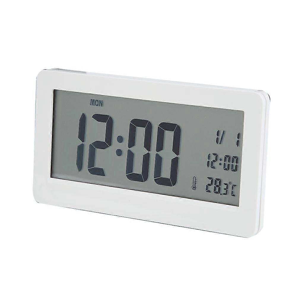 Digital Alarm Clock LCD Display Bedside Clocks with Day Date Temperature Function