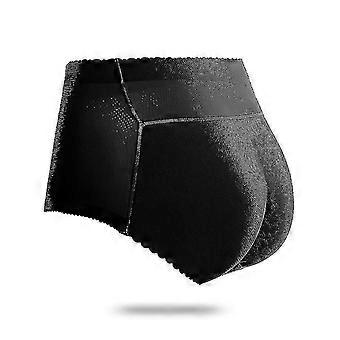 Mulheres acolchoadas push up calcinha butt lifter shaper bunda falsa s meados de - cintura 123 preto