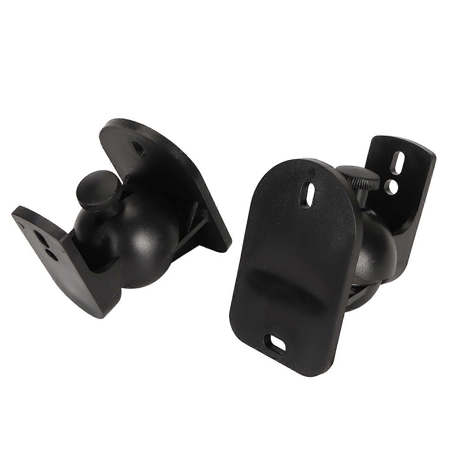 1 Pair Speaker Wall Mount Plastic Angle Adjustable Speaker Wall Bracket Shelf for School Studio Offi
