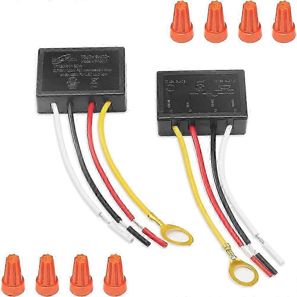 Touch Lamp Switch 2 Pack, Touch Lamp Control Module pentru LED reglabil, becuri, înlocuirea comutatorului lămpii K