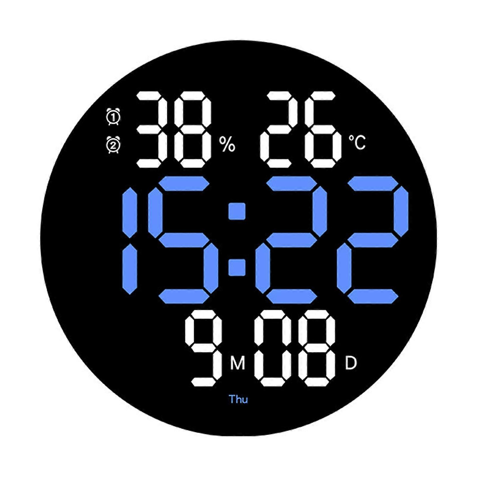 10'' Digital Clock Large Display Commercial Electronic Clock Clear and Time Display for Business Setting Alarm Clock