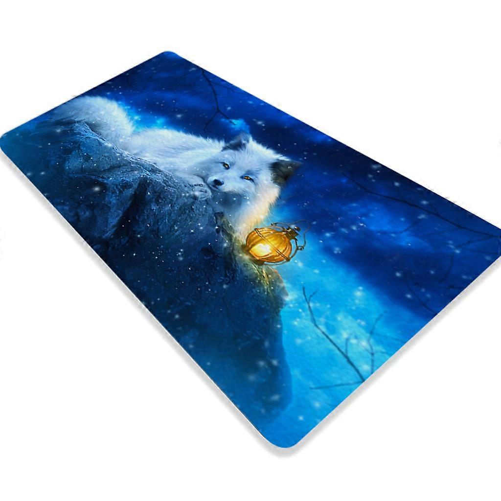 Multifunctional Office Desk Pad Cartoon Gaming Mouse Mat Waterproof PU Leather Computer Mousepad Keyboard Table Cover for Home
