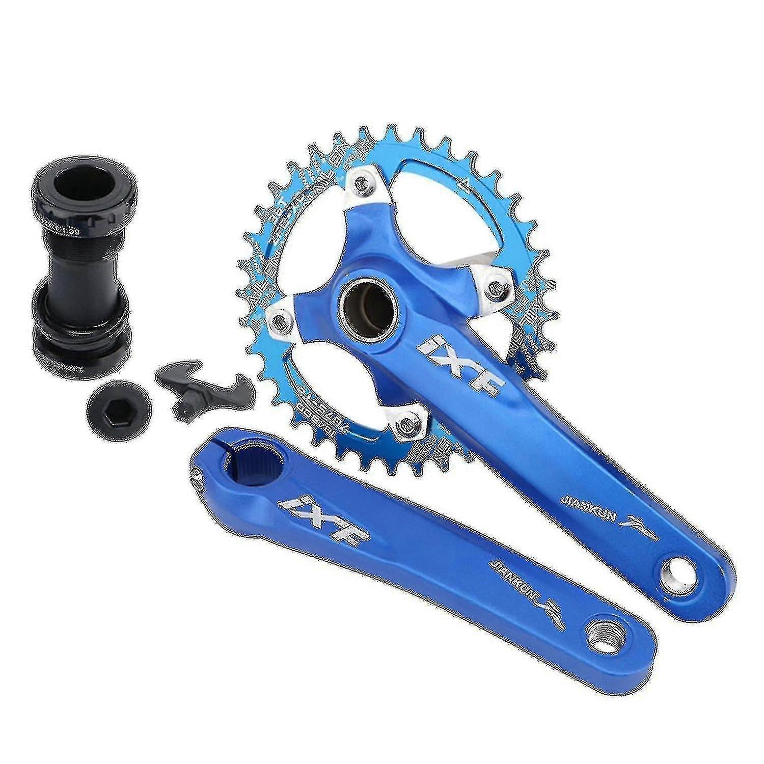 Lightweight Folding Bike Crankset 104bcd Chainring Bicycle 170mm Parts(purple 34t) Redmiter@