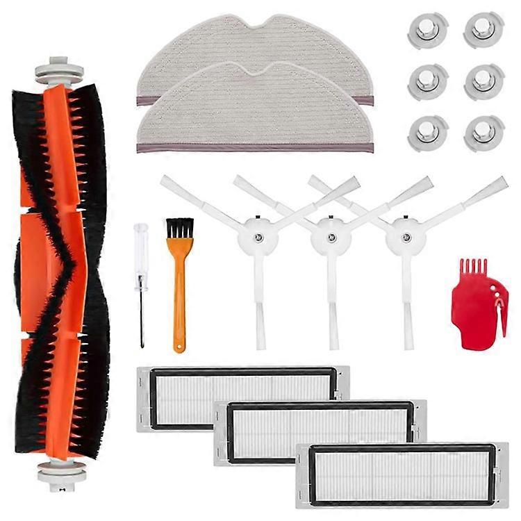 18Pcs / Set Accessories Compatible For Xiaomi Roborock Xiaowa Sweeping Robot Roller Brush Filters Side Brushes Replacement Kit