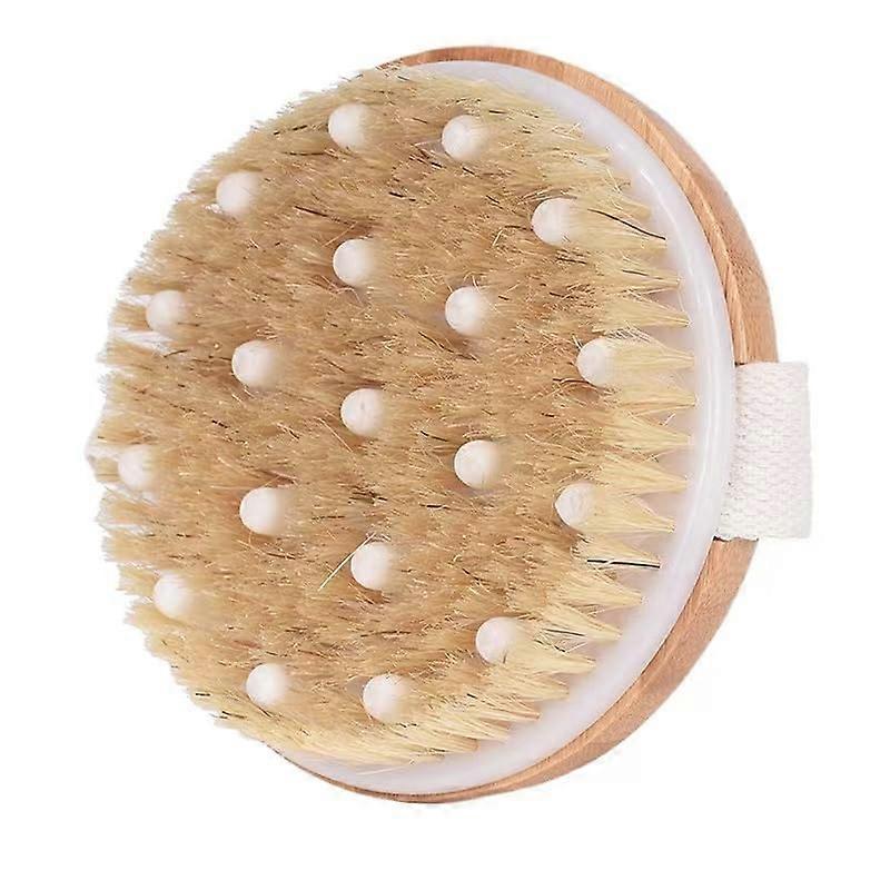 Bamboo wet and dry body brush