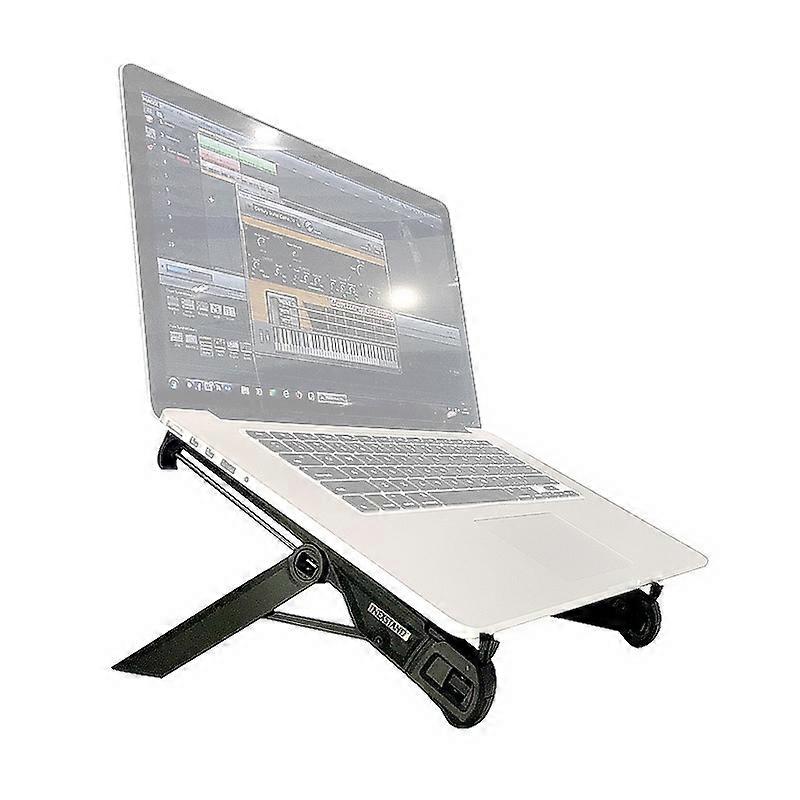 NEXSTAND Laptop Height Extender Holder Stand Folding Portable Computer Heat Dissipation Bracket, Size: 27x3.9x3.6cm(Black)