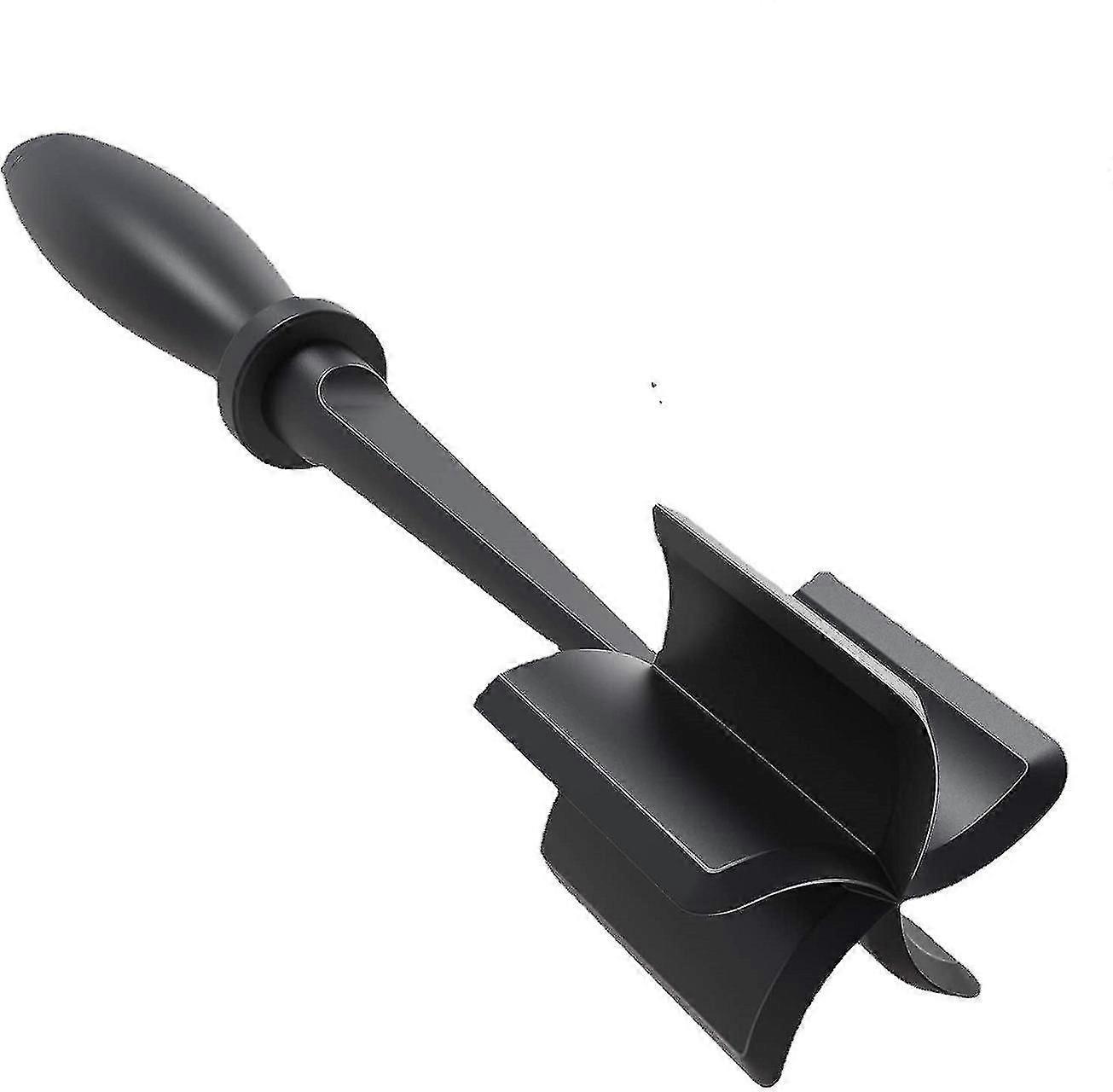 Meat Slicer Ground Beef Masher Multi-function High Temperature Resistant Hamburger Masher Kitchen Utensils 1 Piece Black