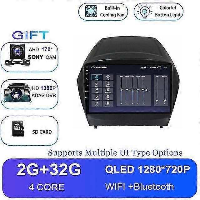 Android 12 For Hyundai Tucson 2 / IX35 2009 - 2015 360 Camera Car Radio Stereo DSP IPS Multimedia Player GPS Navigation BT WIFI