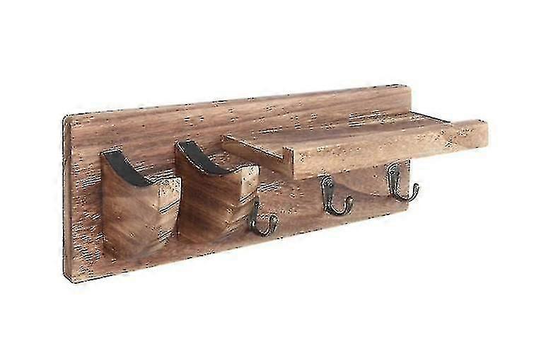 Gitarr vägghylla Trä vägg gitarrhållare gitarrhållare gitarr stativ vägg med 3 krokar