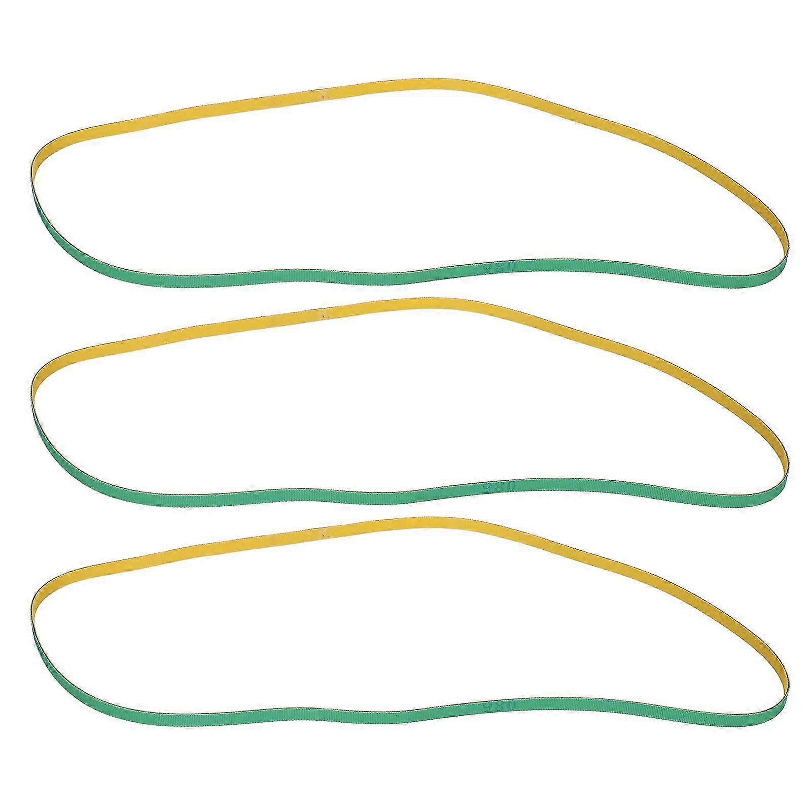 3pcs Artificial Leather Flat Belt 37.8in Perimeter Replacement Accessory for 801 Skiving Machine