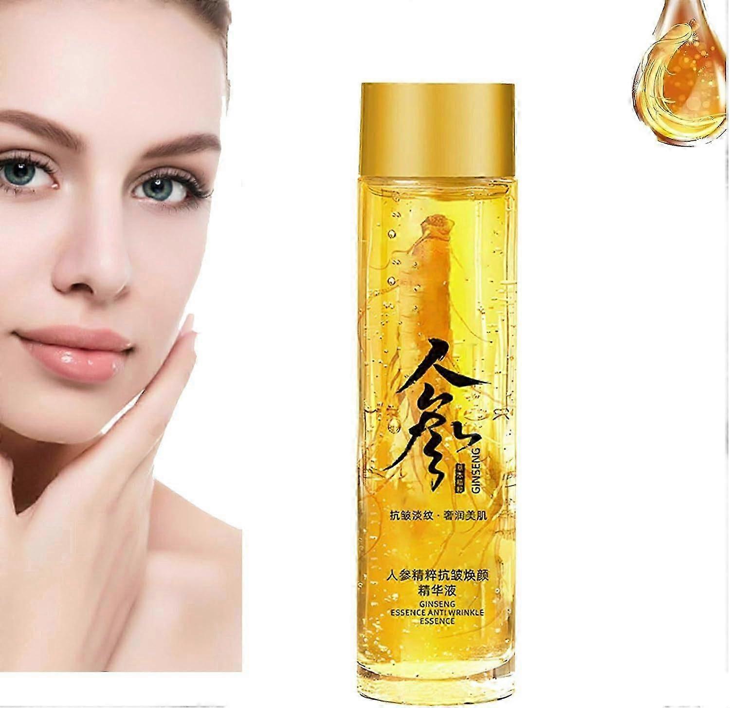 Ginseng Anti-Wrinkle Essence Toner, 120ml Ginseng Gold Polypeptide Anti-Aging Essence, Polypeptide Anti-Wrinkle Essence Water