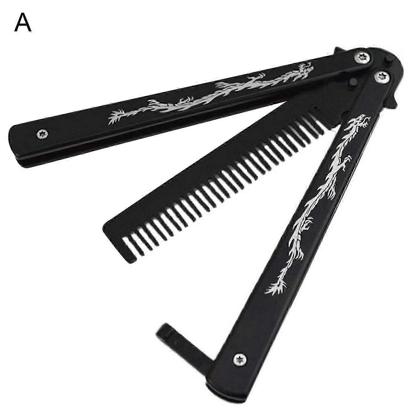 Sturdy Butterfly Play Comb Dragon Pattern Not Easy to Break Learning Simulation Tools Durable Butterfly Training Cutter for Practicing Mengxi