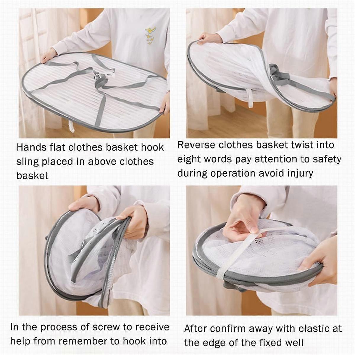 Foldable Drying Net for Vegetables, Fish, and Dehydrated Goods, green