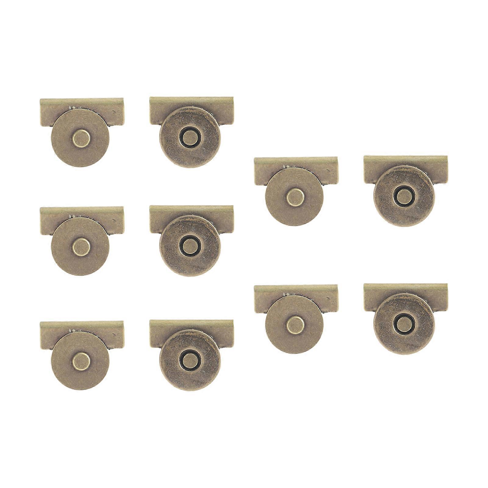 10pcs Magnetic Bag Clasps High Strength Zinc Alloy Rust Resistant Bag Closure For Craft Projects And Purse Upgrades Same color