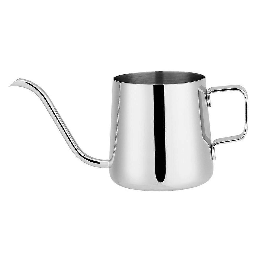 Stainless Steel Filter Coffee Maker with Long Spout and Gooseneck Kettle (Silver 250ml)