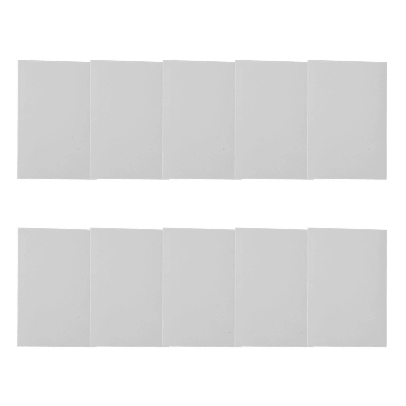 10PCS Stamp Block Easy Carving Rubber Carving Block for DIY Printmaking Stamp Making White