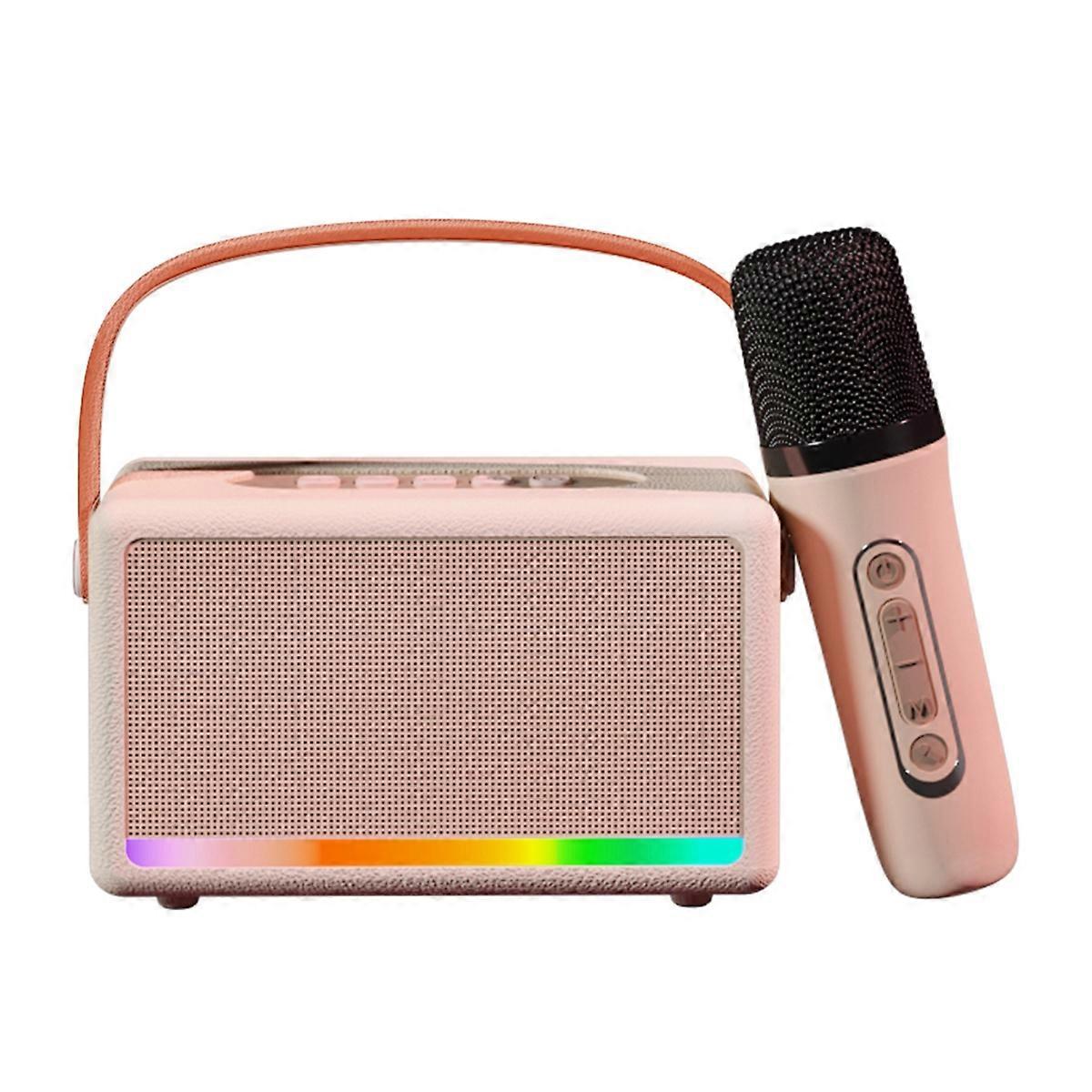 Karaoke Machine for Kids Adults Portable Bluetooth Karaoke Speaker,F