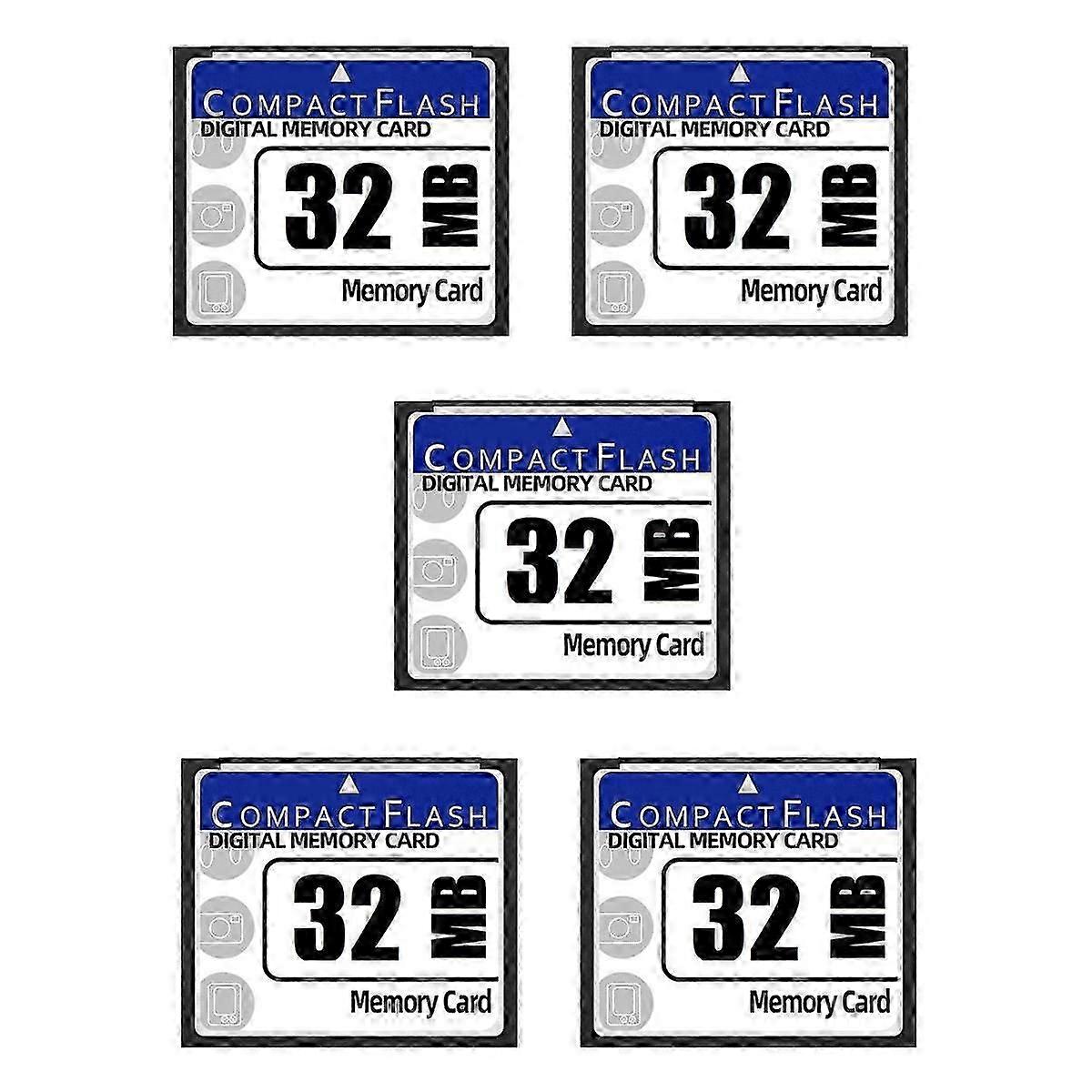 5X 32MB Compact Flash Memory Card suitable for Camera, Advertising Machine, Industrial Computer Card