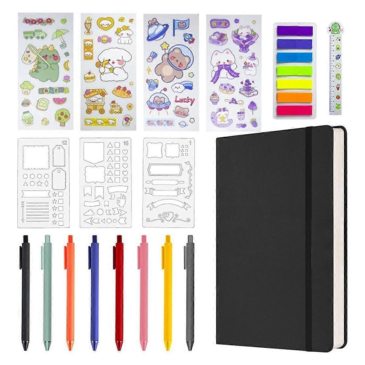Hardcover Notebook Set,Supplies Planner Daily Stationary C