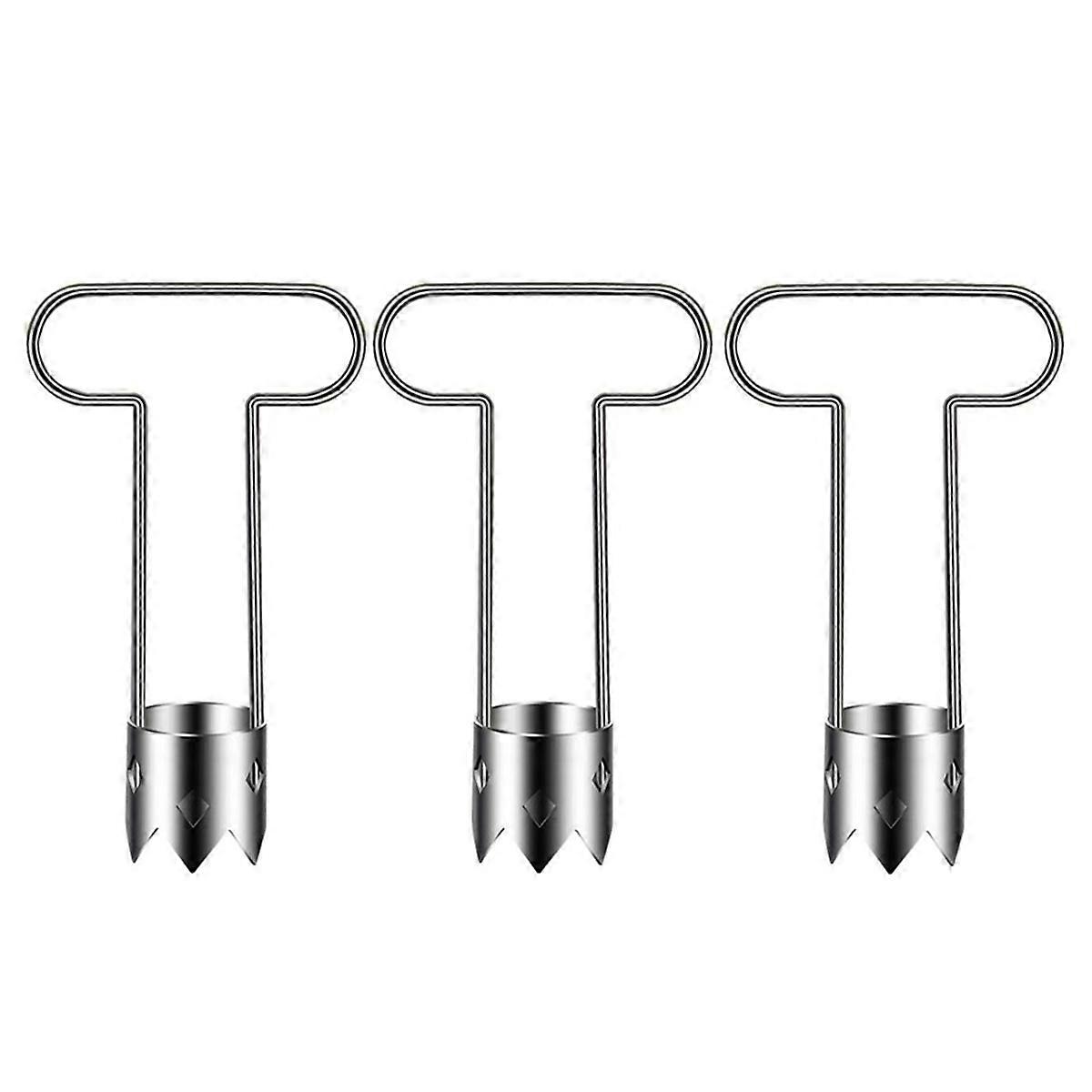 Red Bell Pepper Seed Corer,Stainless Steel Pepper Corer Seed 3pcs