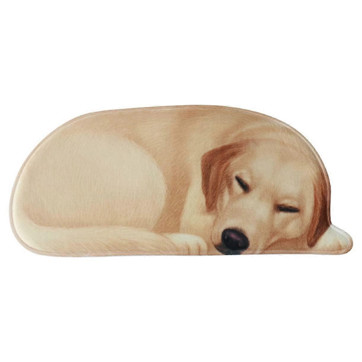 Solid Pet Shaped Carpet, Labrador Dog Shape Rug, Ultra Soft Non-Slip Bathroom Area Mat, 26" X 56.7" Machine Washable Rug