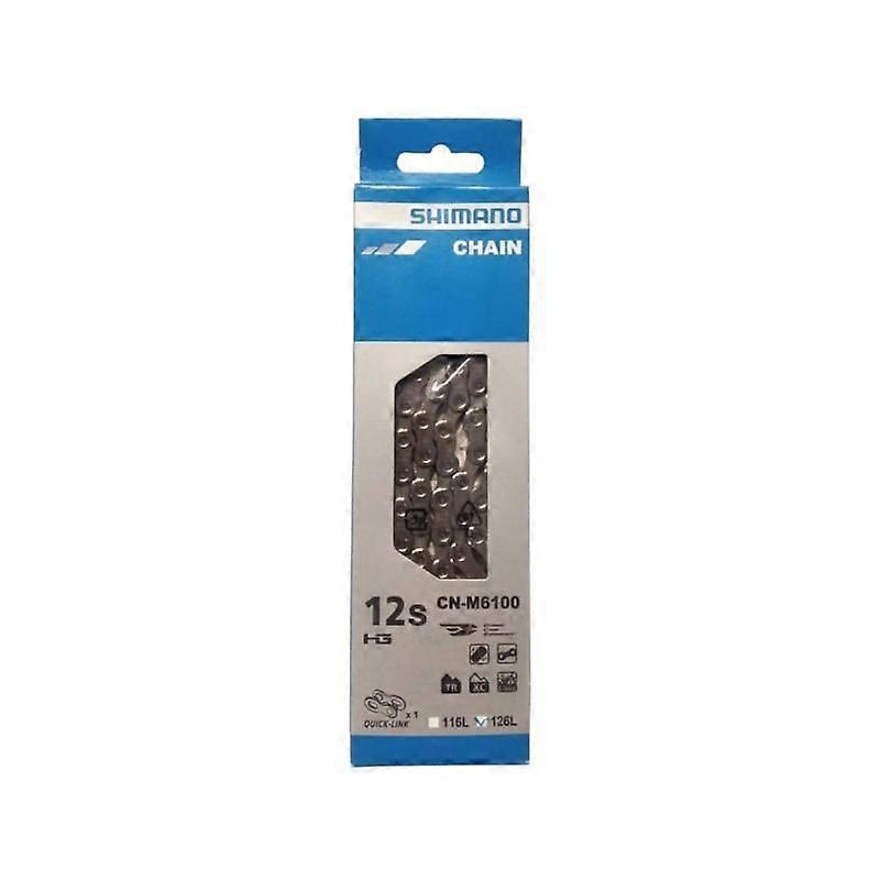 Deore M6100 12v Chain 126 Links - DEORE Chain, Model M6100nnMountain Compatiblen12 Speed CompatiblenGreater Chain Retention with Inner Plate End