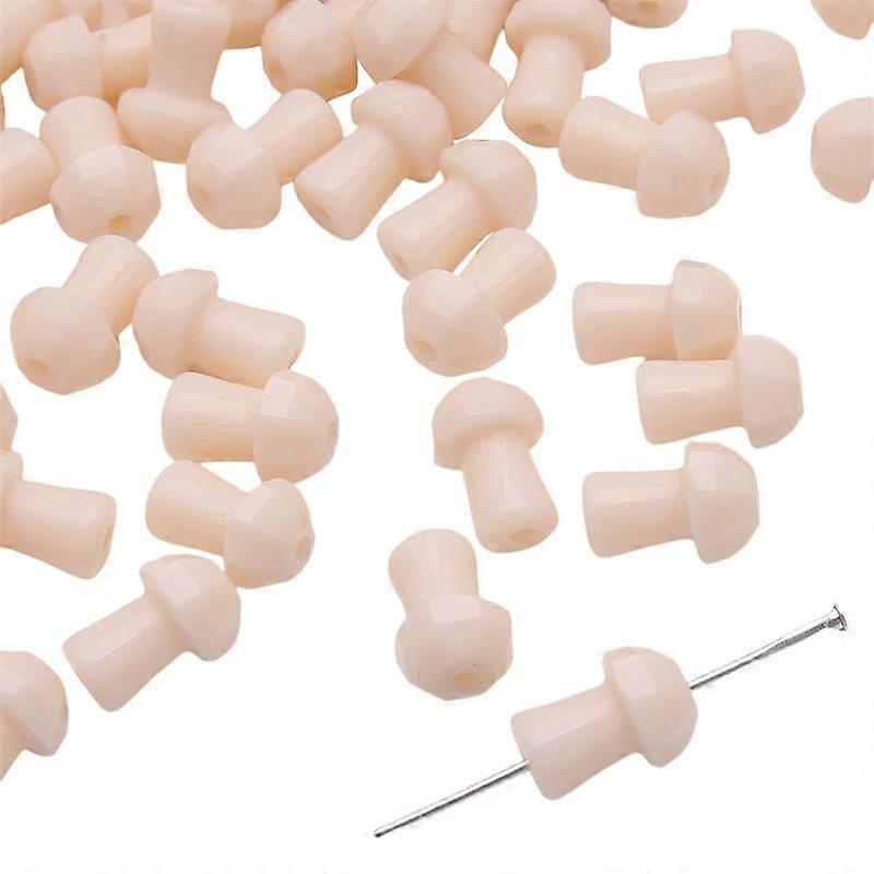 5Pcs Crystal Glass Beads Mushroom Loose Spacer Beads for Jewelry Making DIY Bracelet Necklace