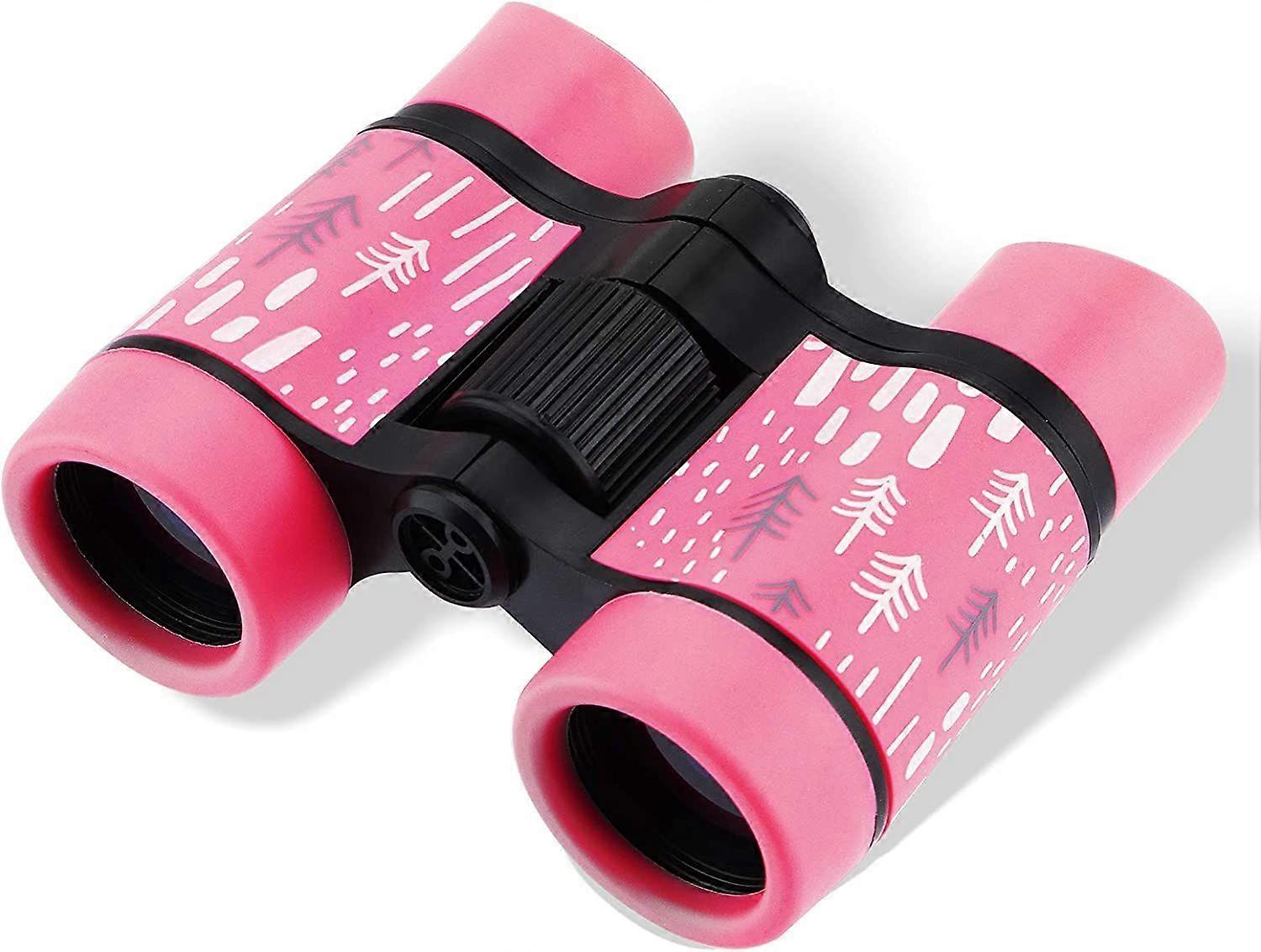 1PC,Binoculars for Kids, High Resolution Waterproof Optics Binocular,4X30,Pink with Patterns