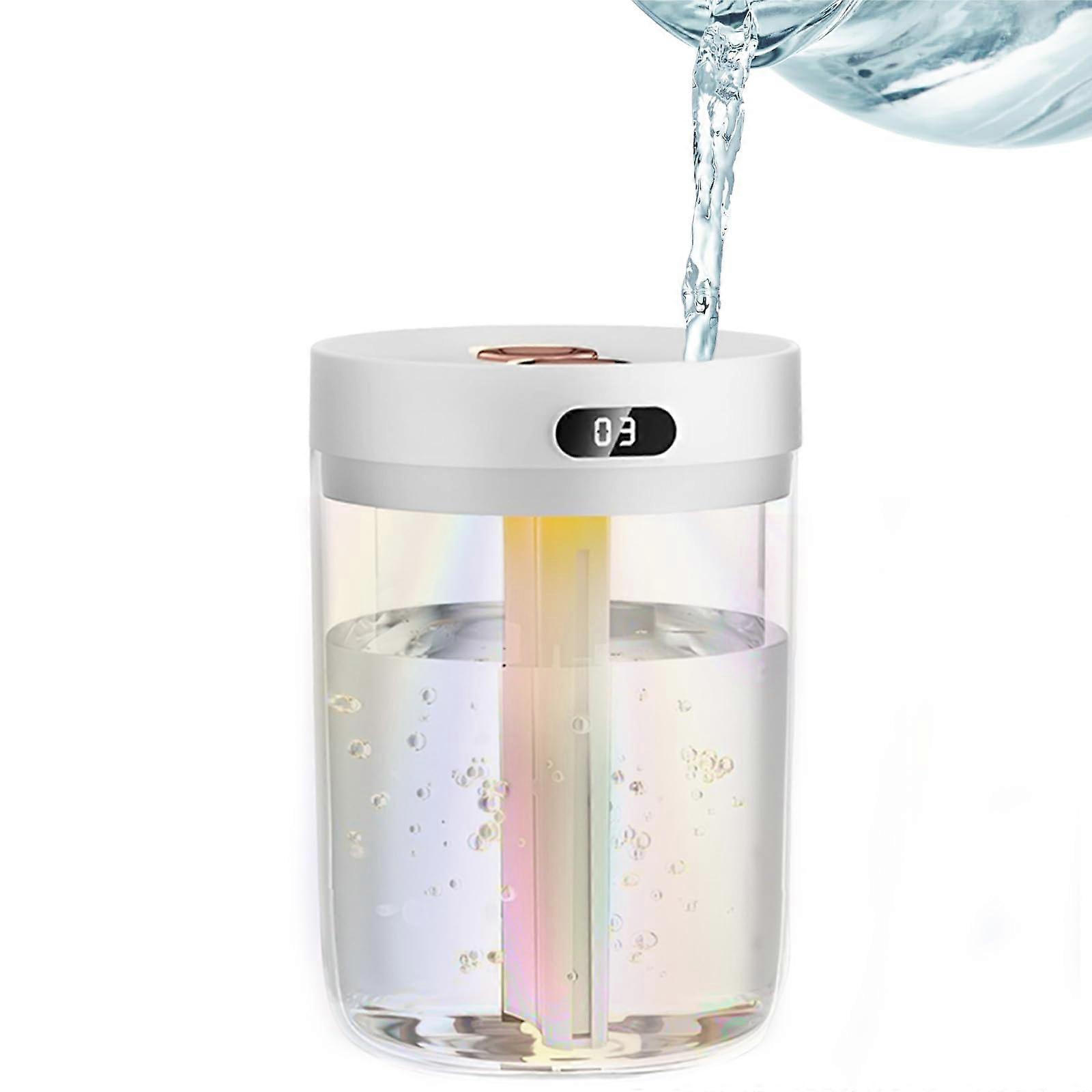 Humidifiers for Bedroom – Cool Mist Ultrasonic Humidifier with Colorful Breathing Light, 2L Capacity, Quiet Operation