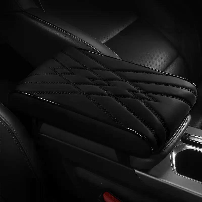 Nappa Leather Center Console Armrest Box Mat Pad Cover compatible for Cadillac Ats-L CT4 CT5 CT6 XT4 XT5 XT6 XTS Car Accessories