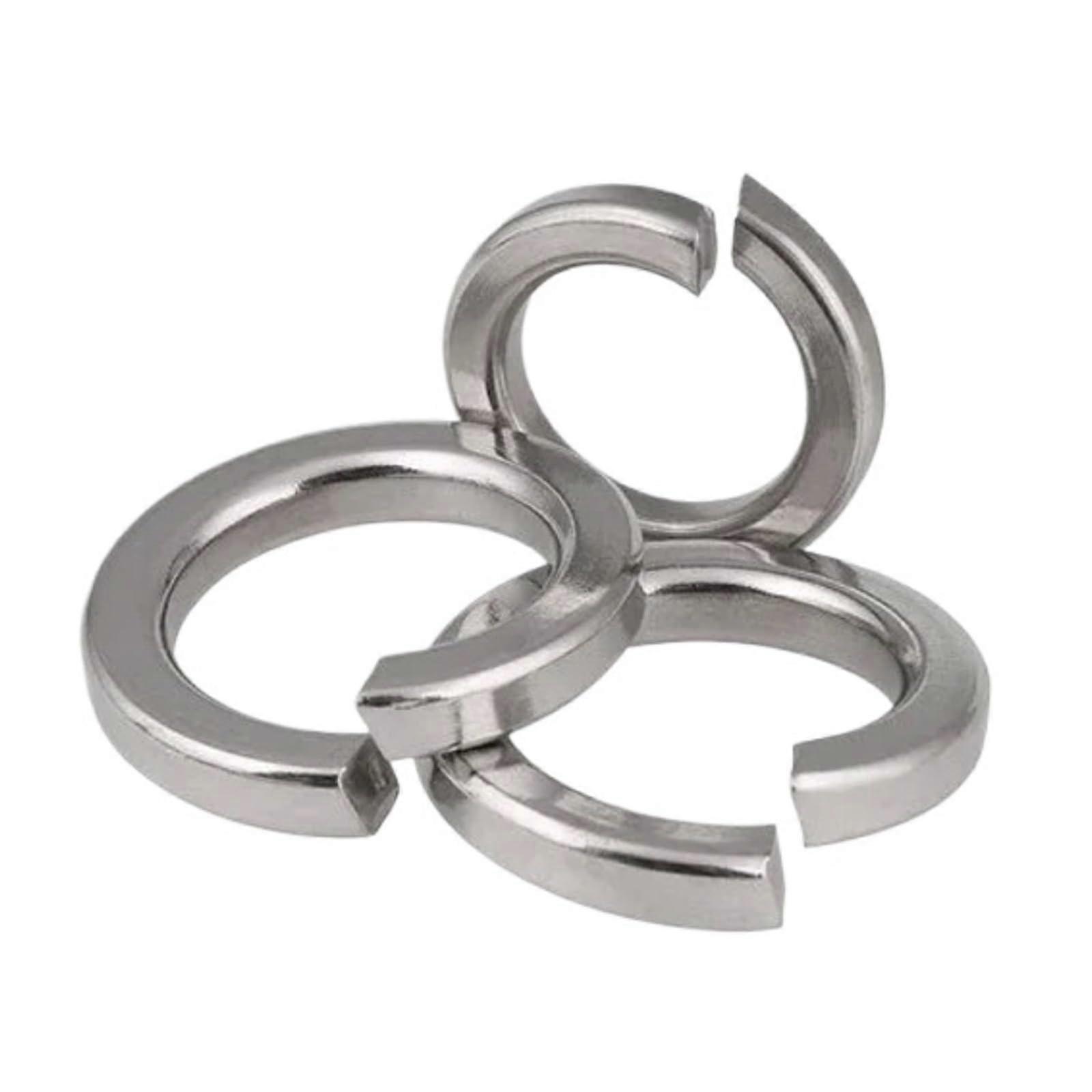 10PCS M8 M10 M12 M14 M16 M18 Open Elastic Gaskets Washers Stainless Steel Spring Washer Spring pad Gasket(M18)