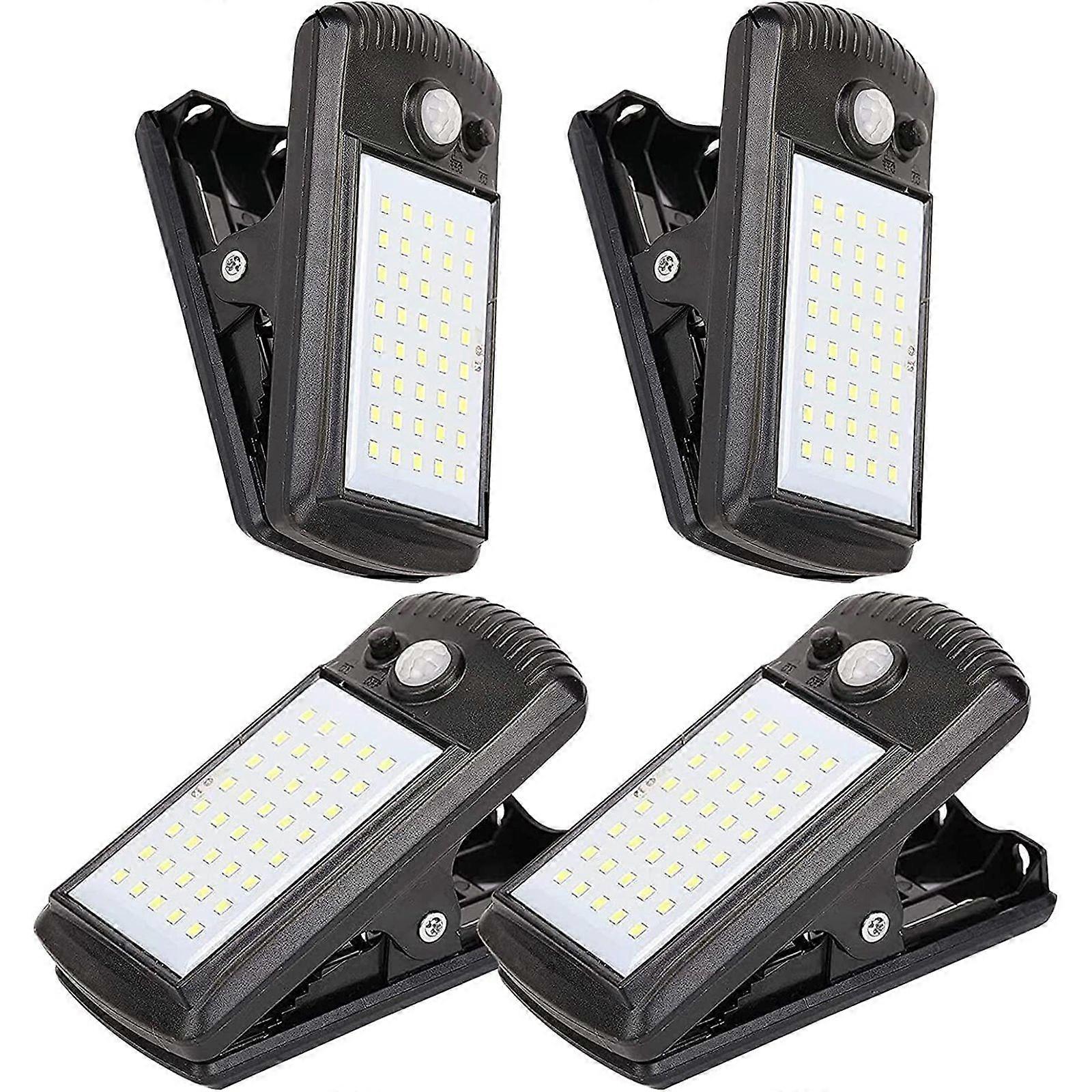 1/2/4 Pack Solar Lights Clip Motion Sensor Lights 2 Modes Waterproof Security Light for Fence, Deck, Wall