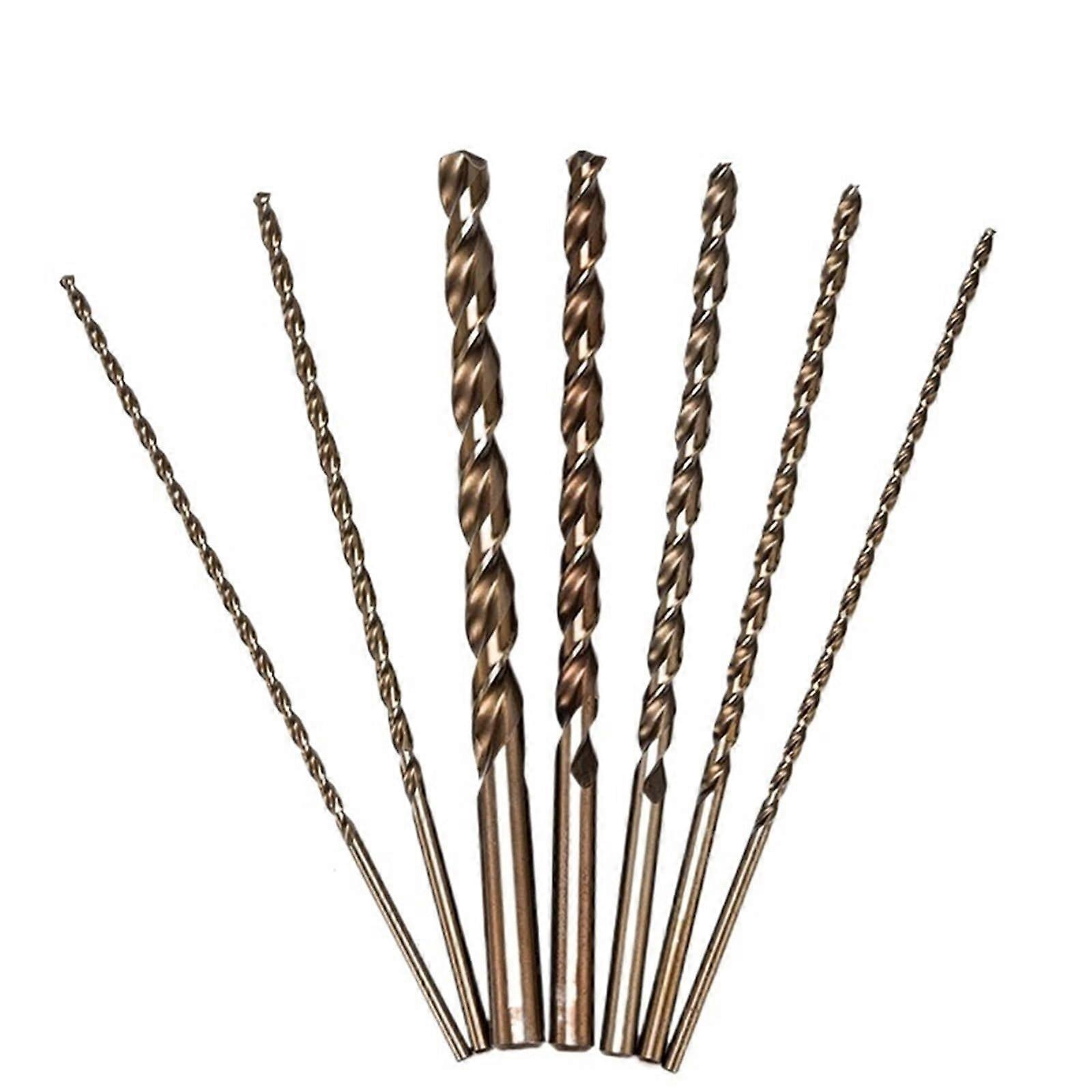 Cobalt Drill Bits 5-Pcs 2Mm-13Mm HSS Co M35 Twist Drill Bits Deep Hole Drilling For Cast Iron Hard Metal Stainless Steel