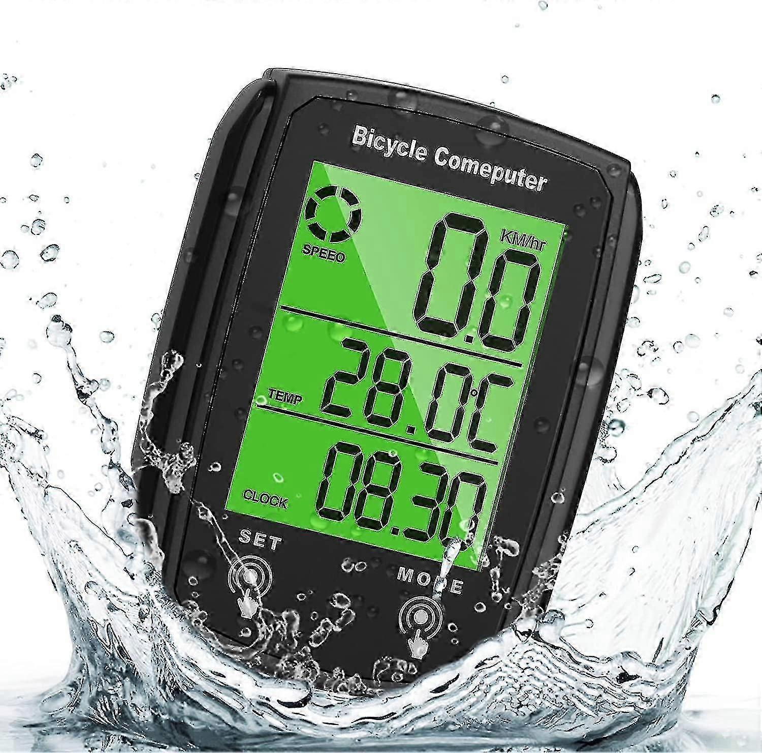 Bike Computer, Universal Ip54 Waterproof Bicycle Speedometer Odometer, Gps Cycling Computer With Lcd Backlight Display Touch Screen, Automatic Start/s