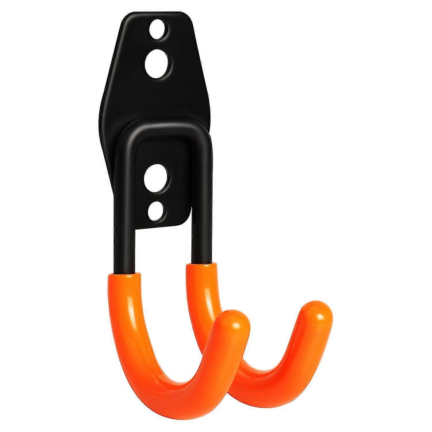 6pcs Steel Gara Stora Hook Double Hook Gara Stora Utility Non-slip Rubber Tool Hooks For Loo