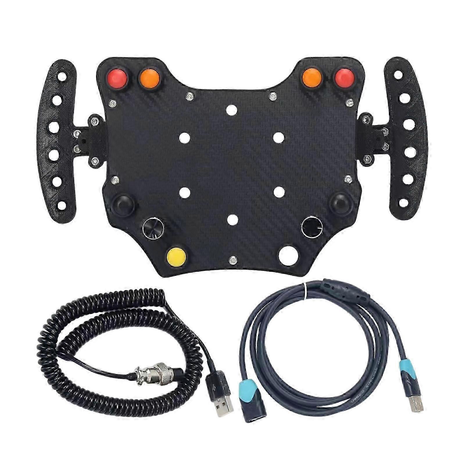Racing Hub Steering Wheel Instrument Button Box Central Console for Racing Game
