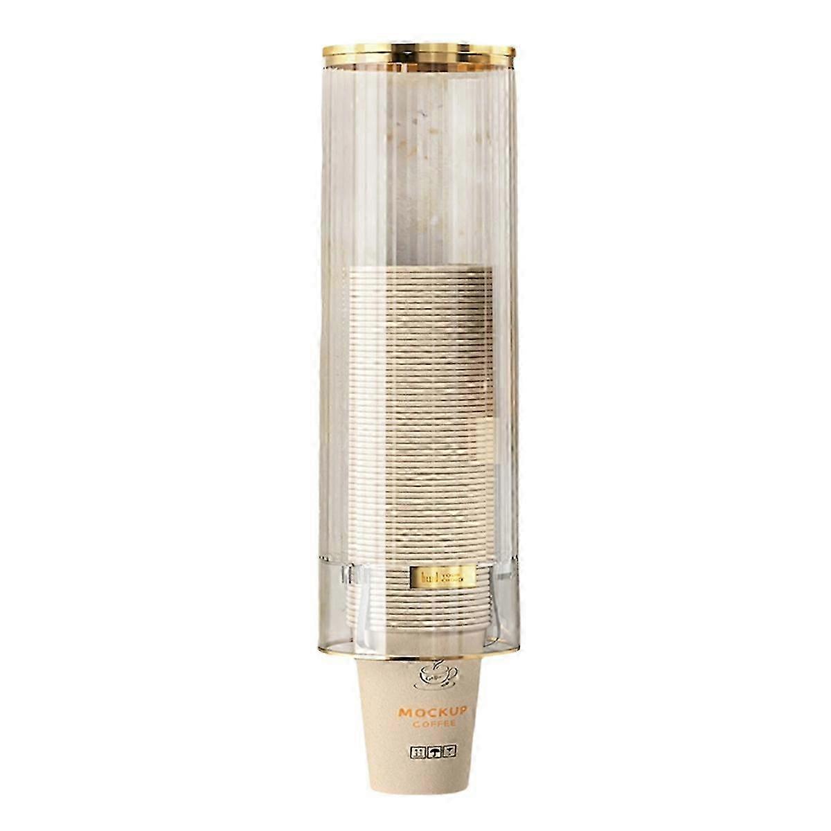 White Storage Box for Paper Cup Dispenser with Rack