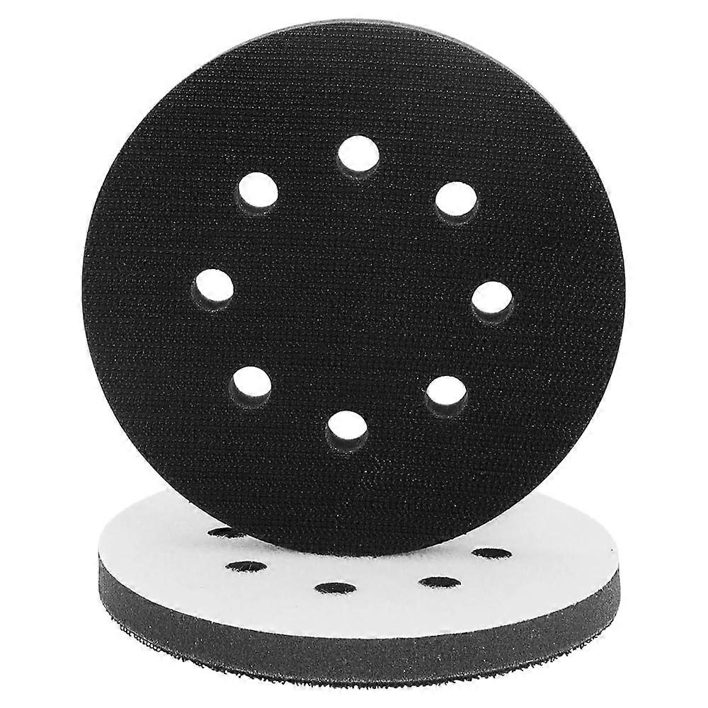 2Pack 5inch Polishing Sponge Surface Protection Interface Pad 8 Hole Buffer Pad for Air Palm Random Orbital Sander Grinding Tool