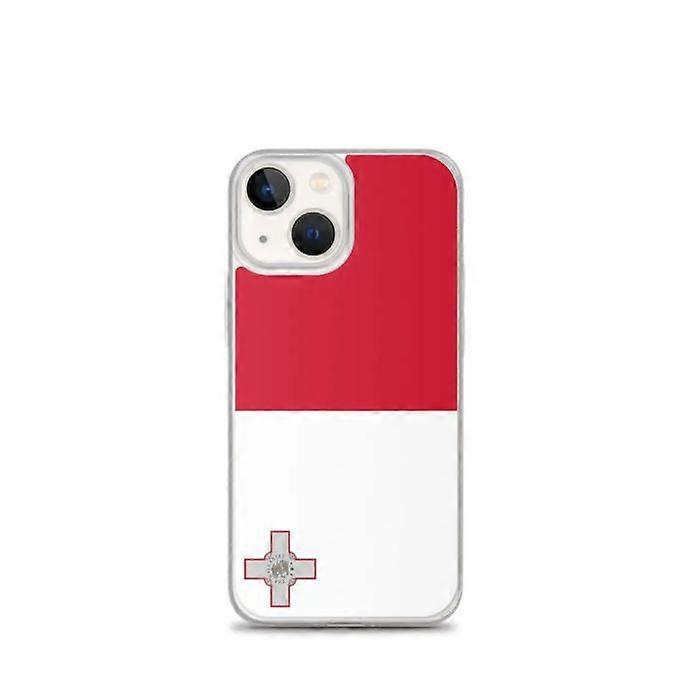 iPhone Case - Malta - Flag - Flexible - Multicolor - Compatible with iPhone 13 mini