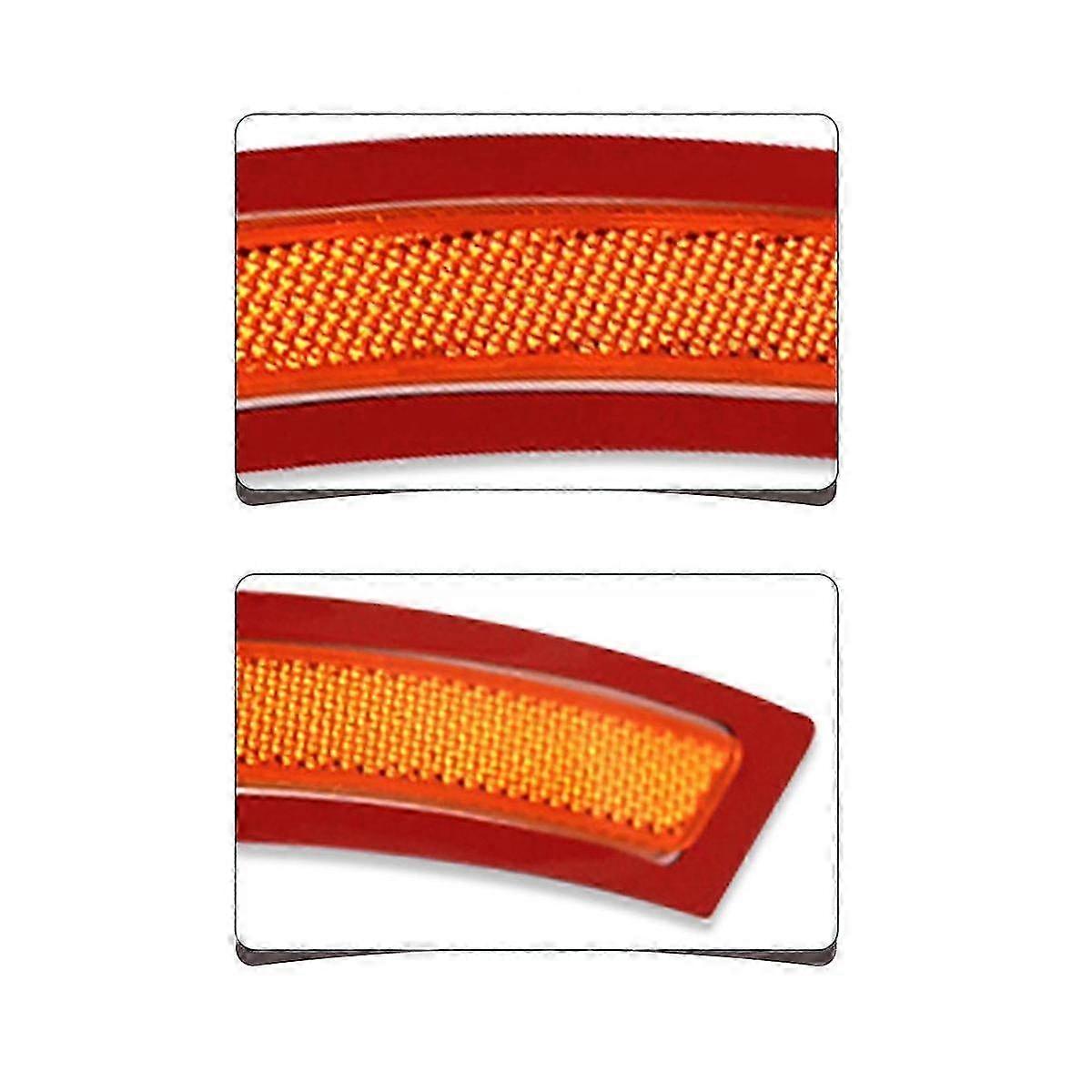 Front Bumper Reflector Side Markers for F15 F85 X5 M 2014-2017 Pair 63147290093 63147290094