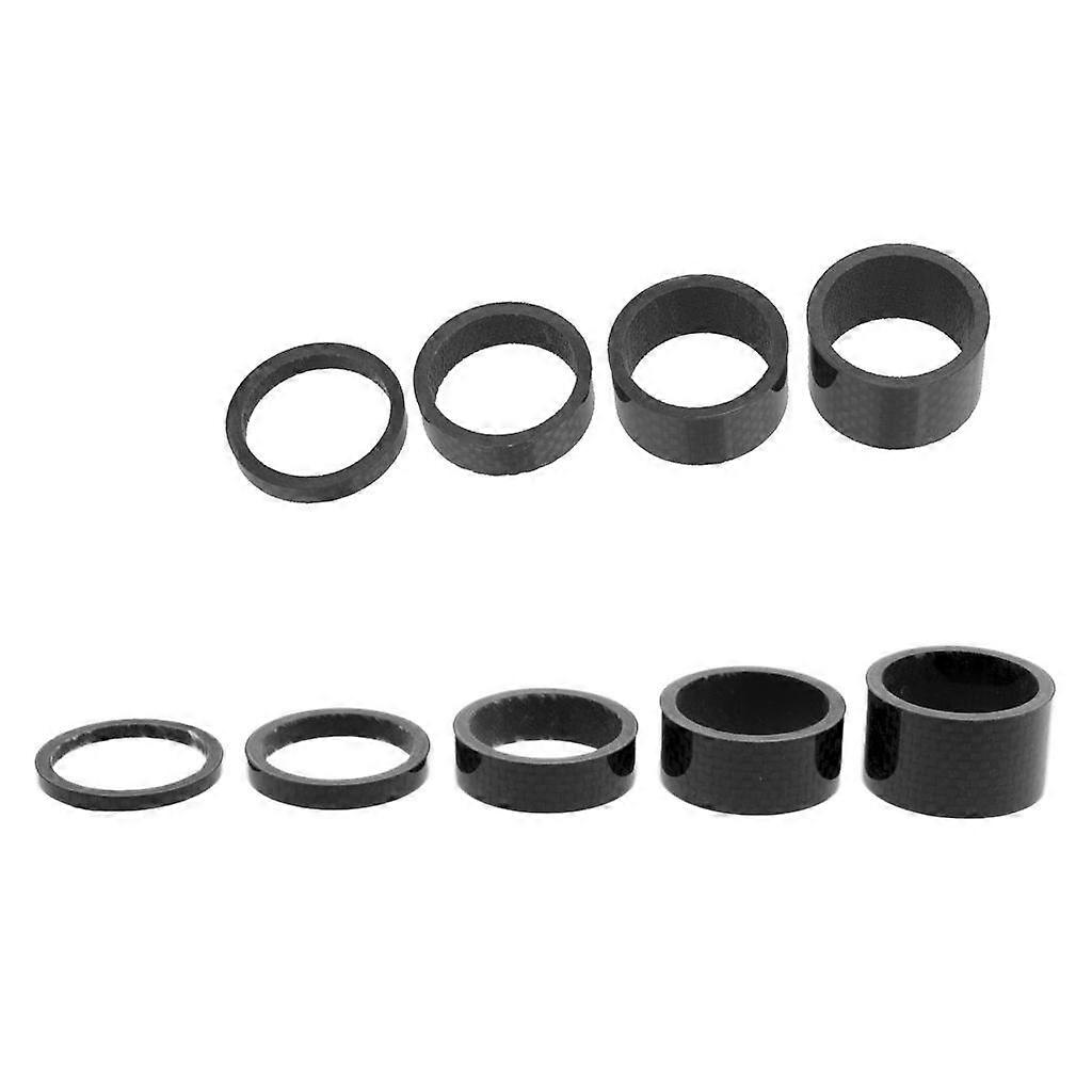 9 Adet 5 Farklı Boyutta Bisiklet Karbon Fiber Yıkayıcı Spacer Spacers Yıkayıcı
